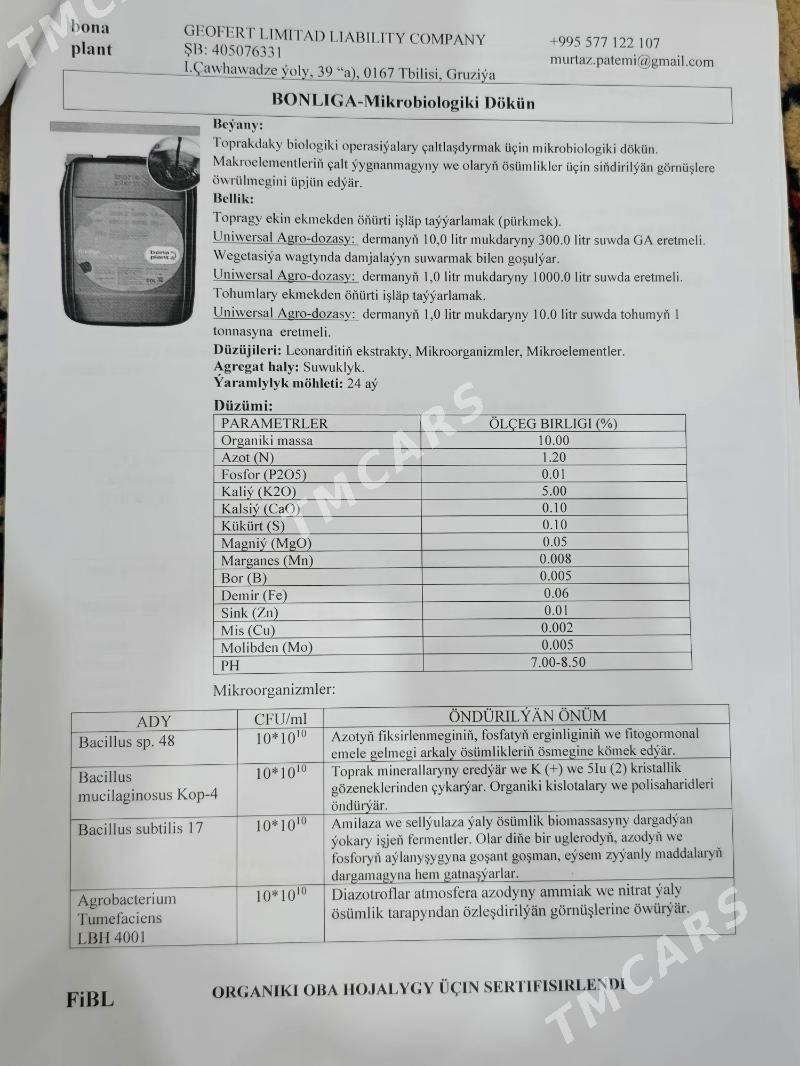 Dökün suwuk Bona Plant - Ашхабад - img 4