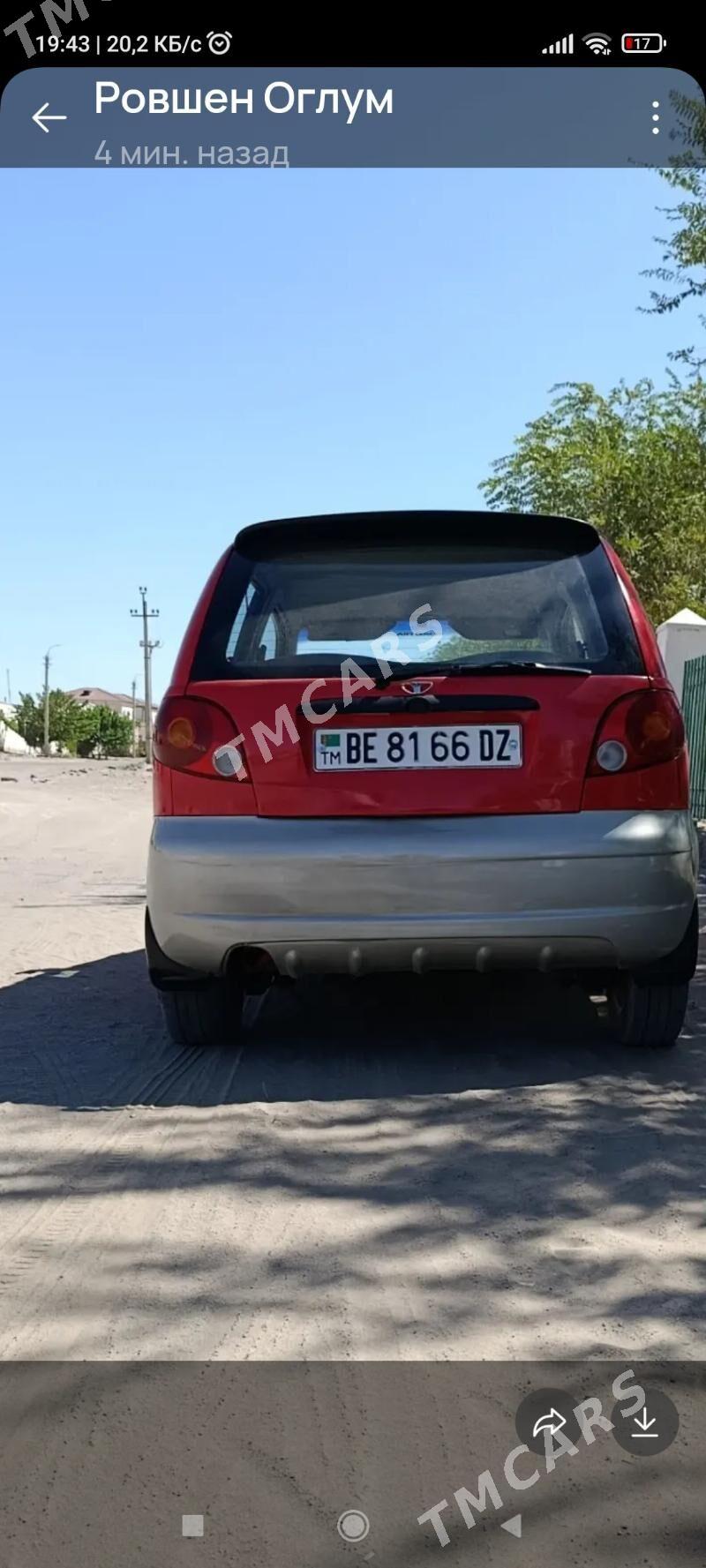 Daewoo Matiz 2004 - 28 000 TMT - Daşoguz - img 9