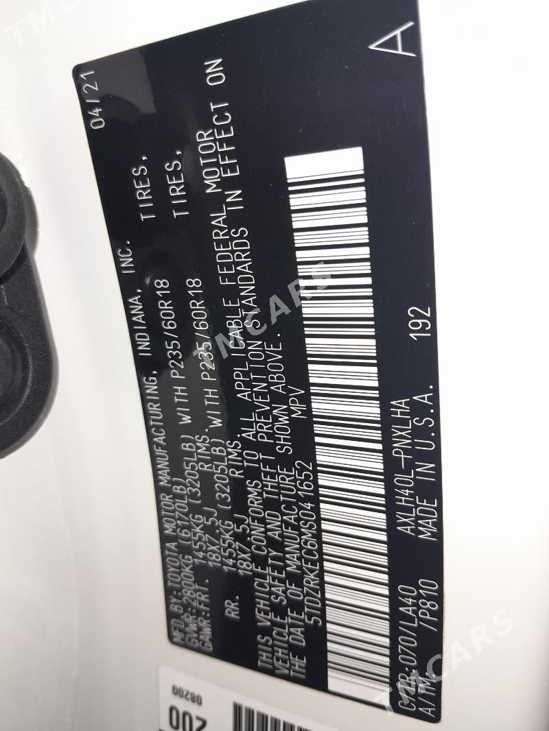 Toyota Sienna 2021 - 760 000 TMT - Mary - img 2