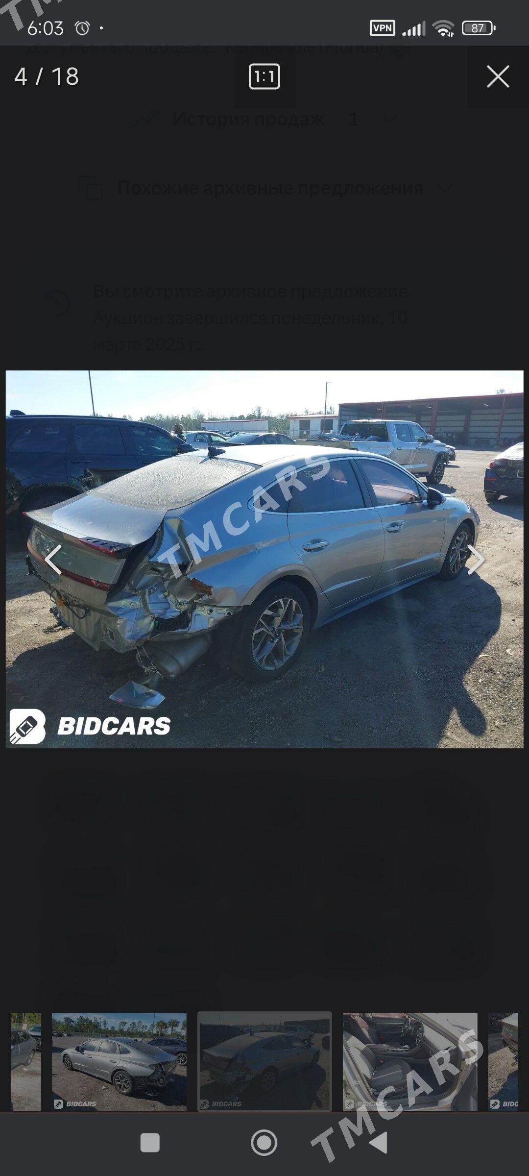 Hyundai Sonata 2020 - 275 000 TMT - Туркменабат - img 5