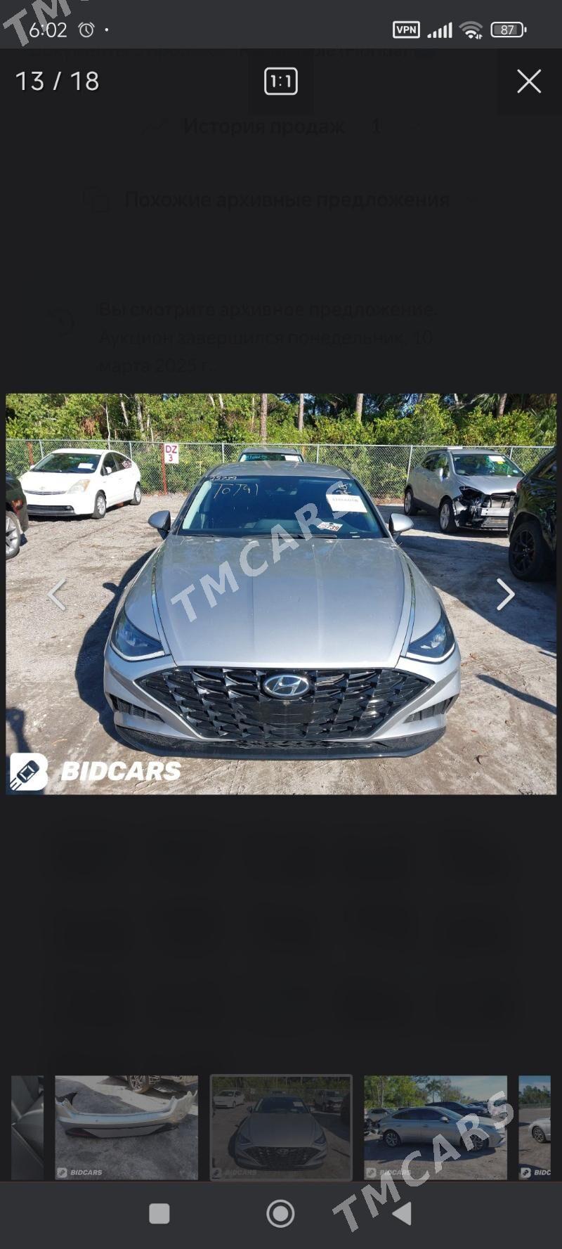 Hyundai Sonata 2020 - 275 000 TMT - Туркменабат - img 8