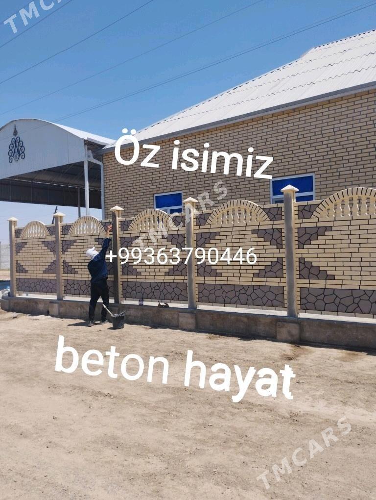 beton zaborlar (hayat) - Ýolöten - img 2