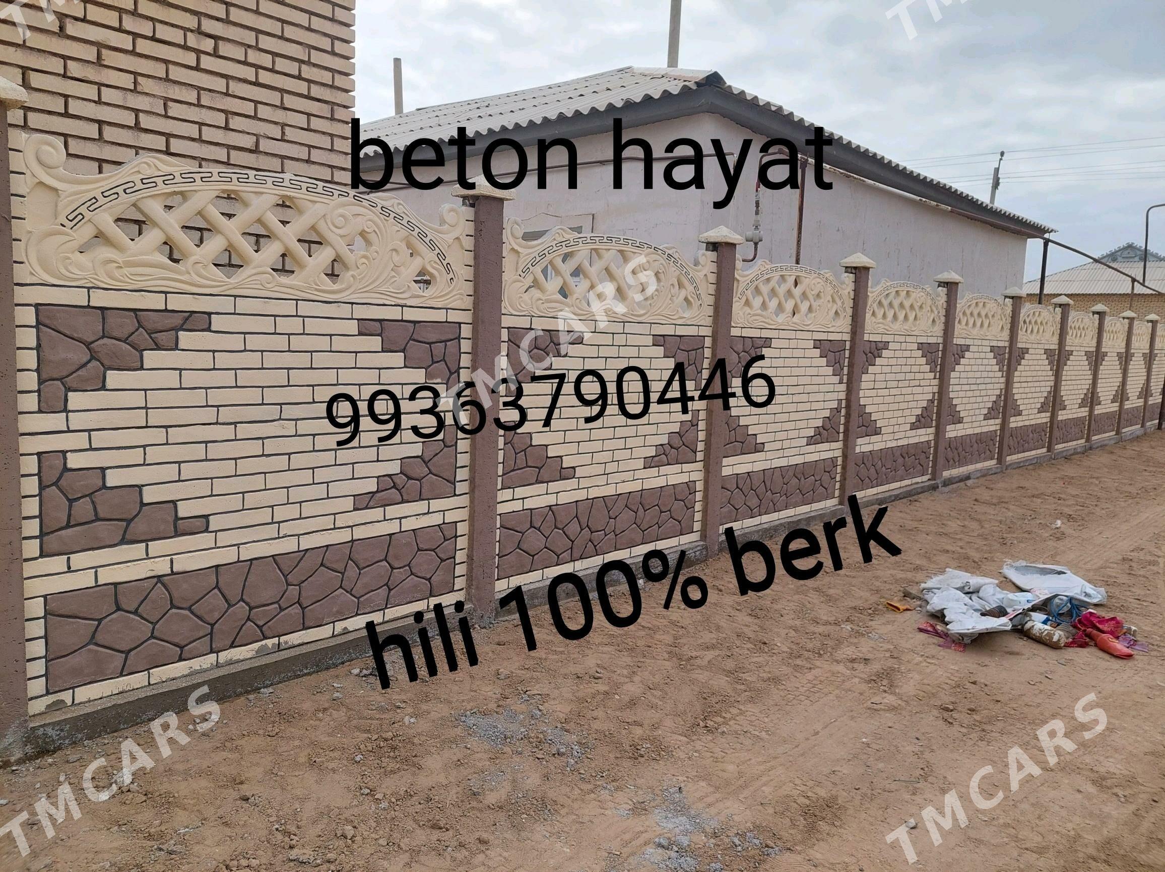 beton zaborlar (hayat) - Ýolöten - img 8