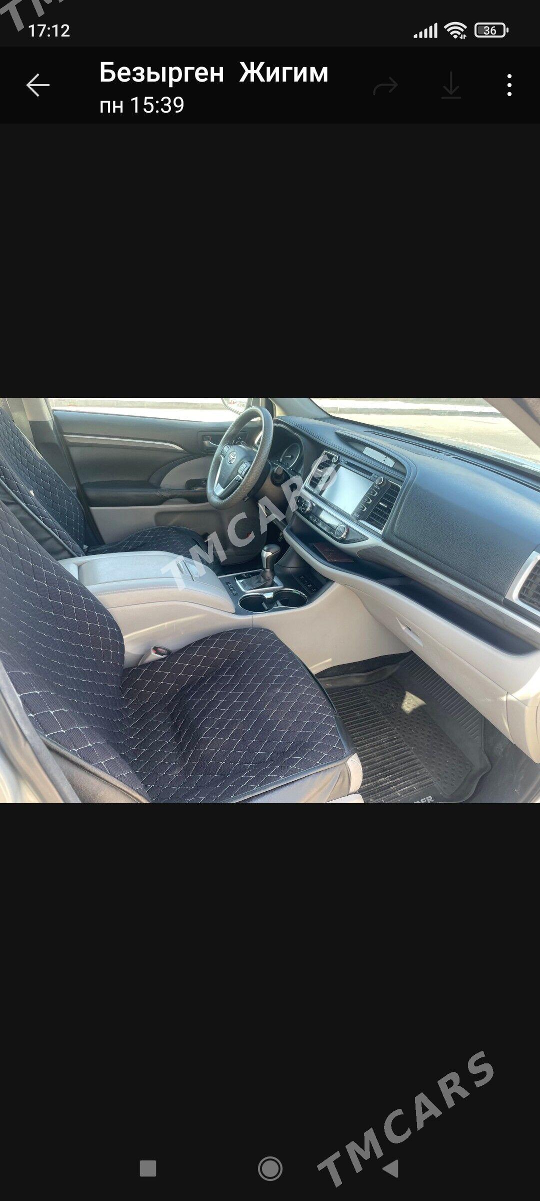 Toyota Highlander 2017 - 440 000 TMT - Aşgabat - img 2