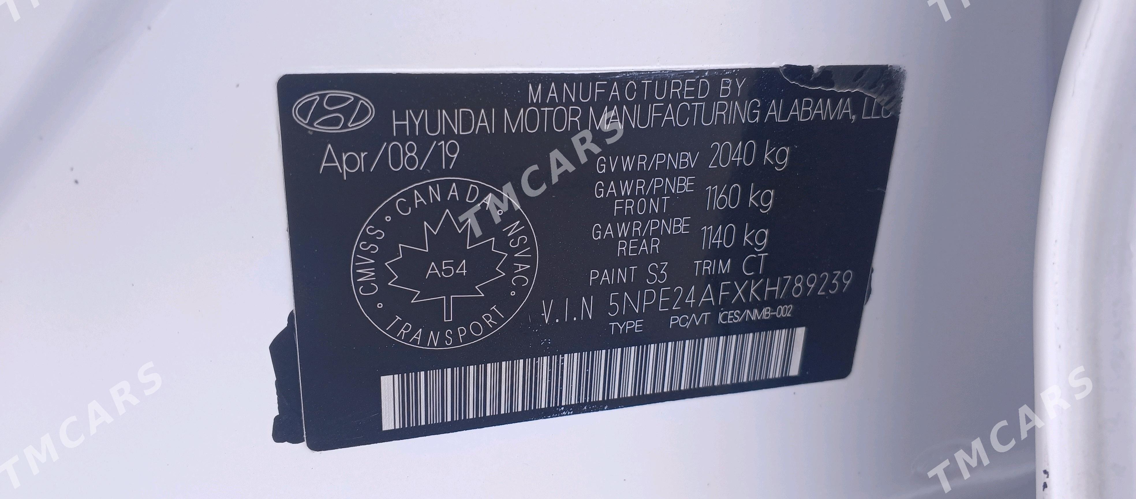 Hyundai Sonata 2019 - 179 000 TMT - Ашхабад - img 2