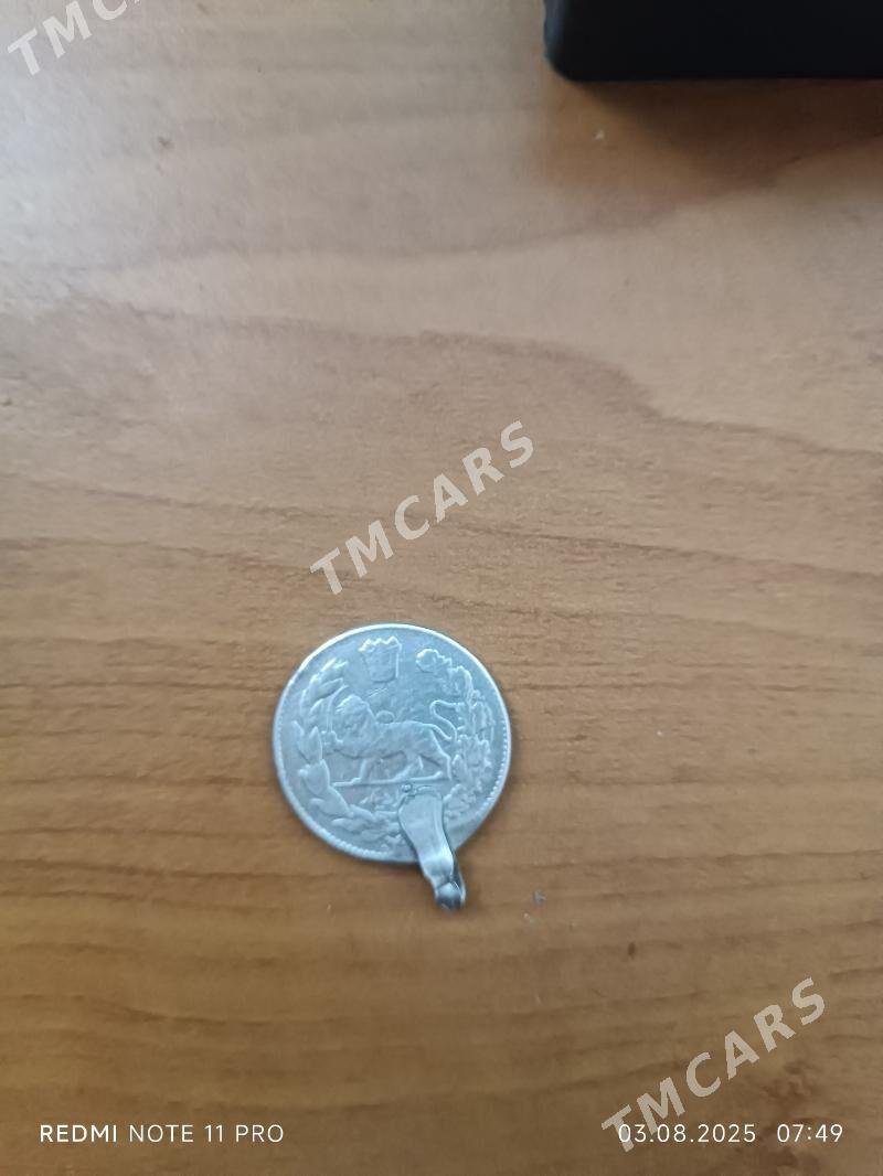 монета,tenne серебро kumus - 3 мкр - img 3