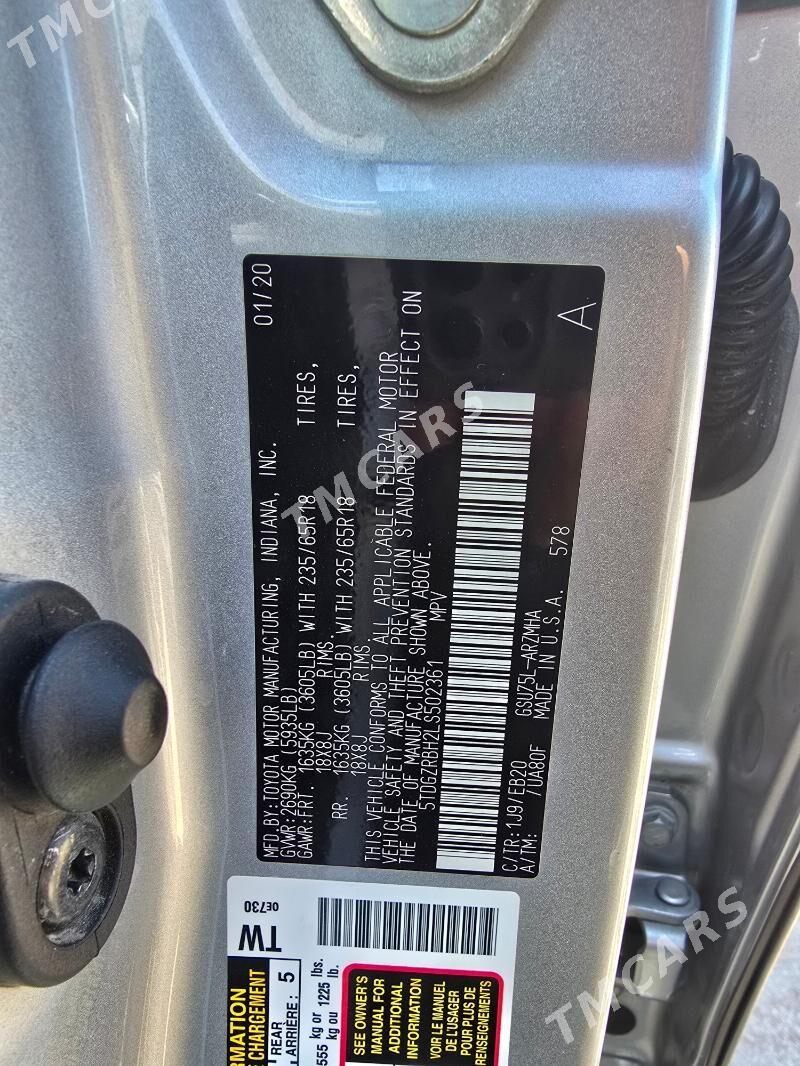 Toyota Highlander 2020 - 520 000 TMT - Daşoguz - img 7