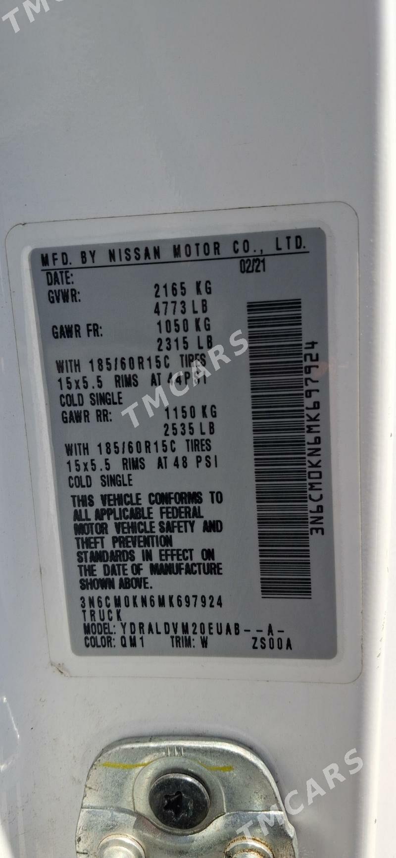 Nissan NV200 2021 - 229 000 TMT - Aşgabat - img 7