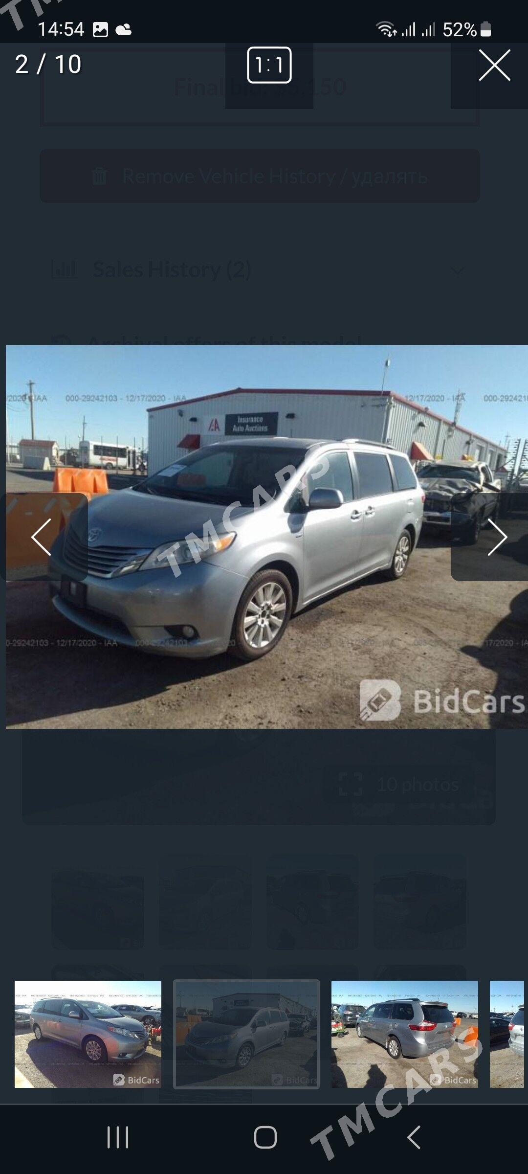 Toyota Sienna 2016 - 375 000 TMT - Sowetskiý köç. (Garaşsyzlyk şaýoly) - img 10