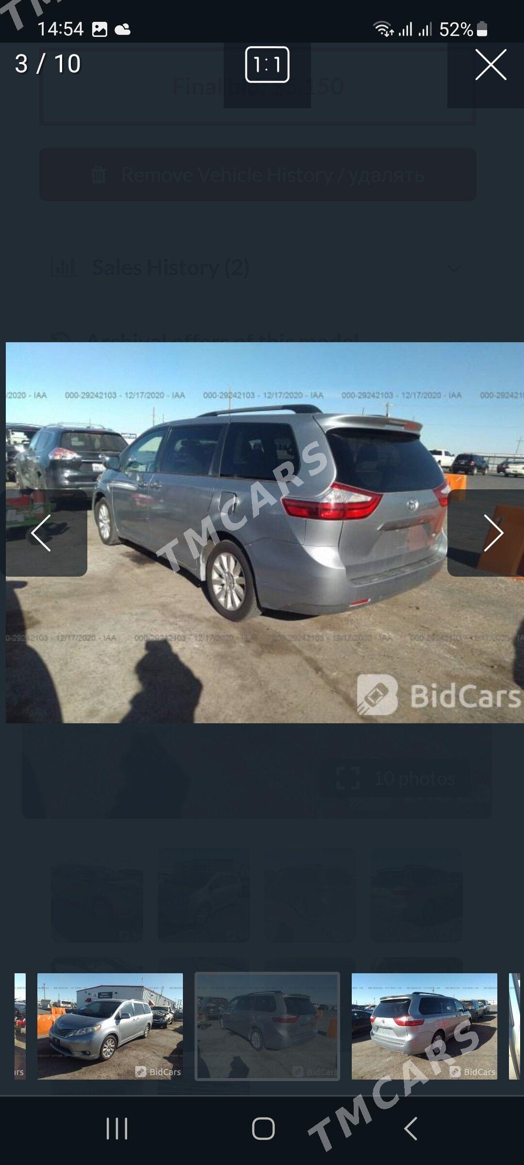 Toyota Sienna 2016 - 375 000 TMT - Sowetskiý köç. (Garaşsyzlyk şaýoly) - img 9