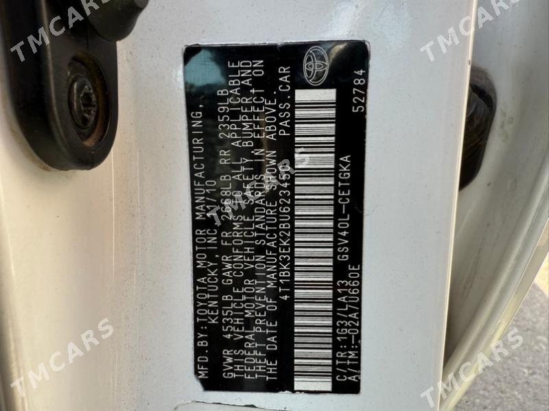 Toyota Camry 2010 - 207 000 TMT - Ашхабад - img 7
