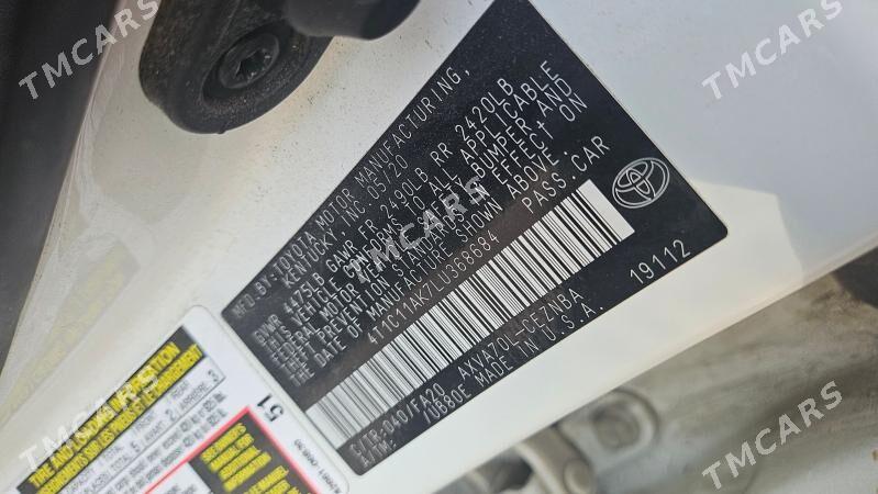 Toyota Camry 2020 - 310 000 TMT - Мир 7 - img 4