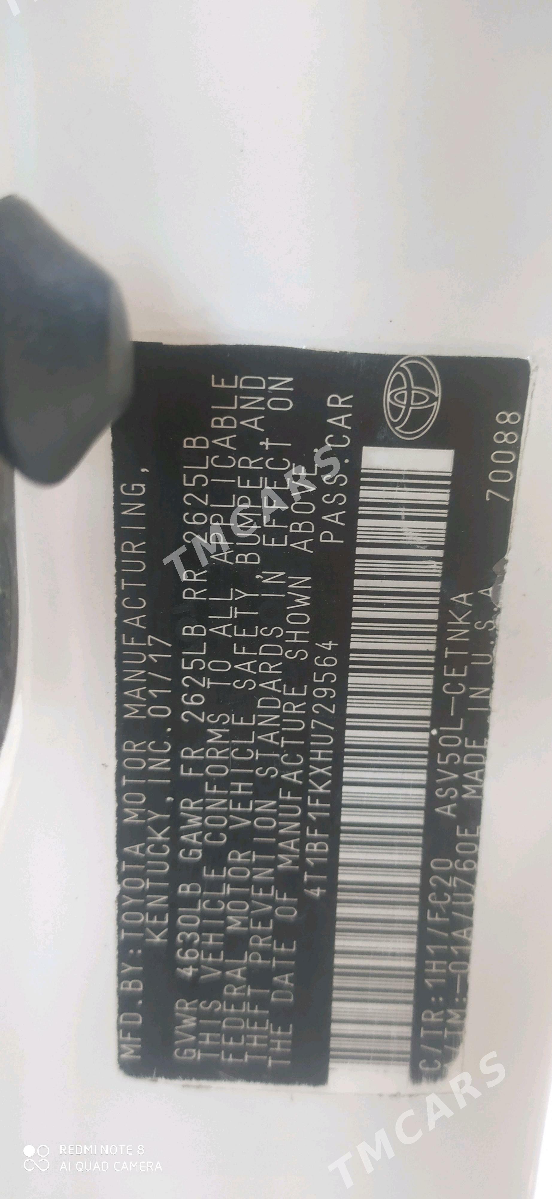 Toyota Camry 2017 - 235 000 TMT - Aşgabat - img 3
