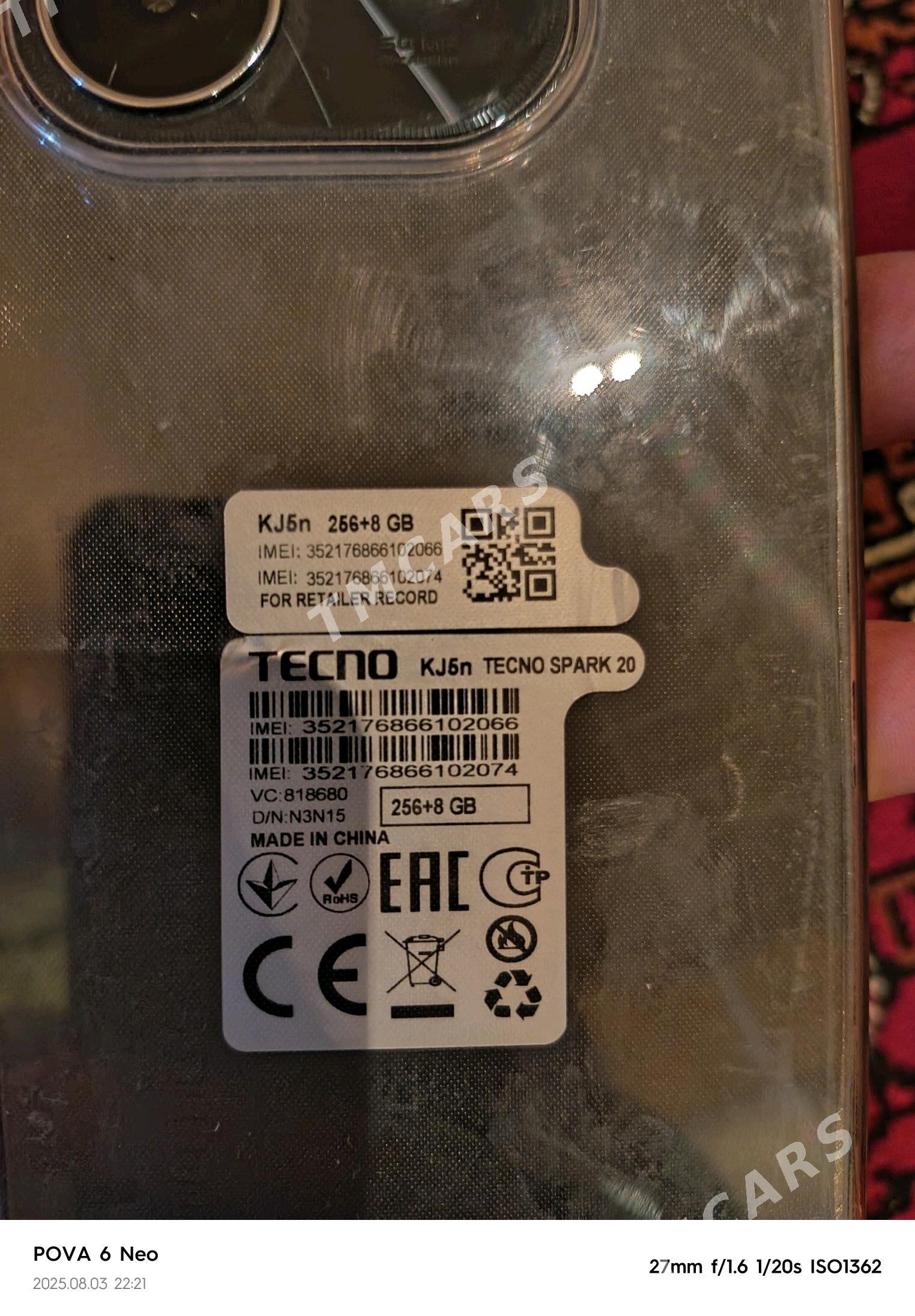Tecno spark 20 ozi 16/256 - Aşgabat - img 9