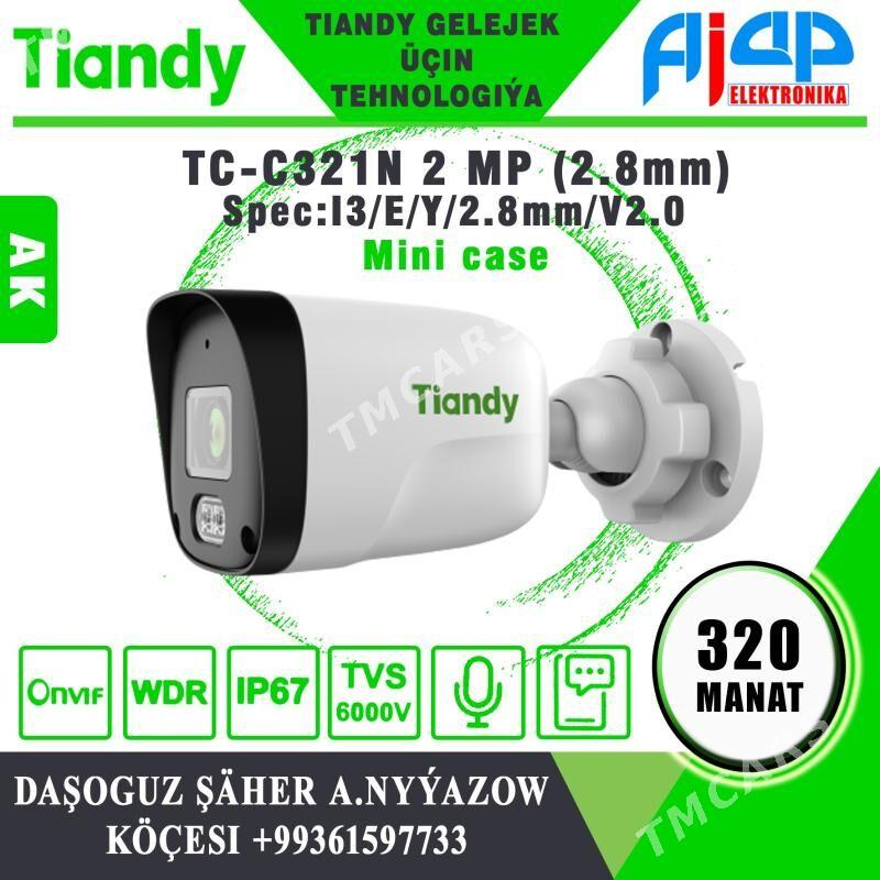 Tiandy 2mp kameralary (AK) - Дашогуз - img 1