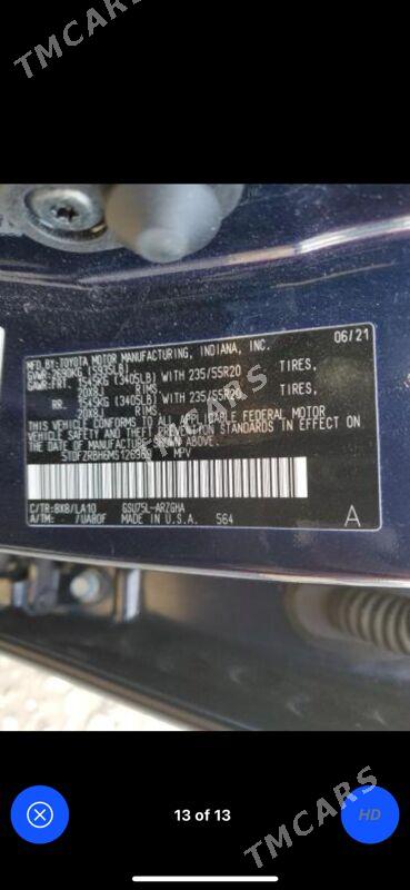 Toyota Highlander 2021 - 680 000 TMT - Мары - img 2