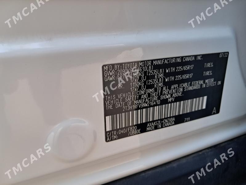 Toyota RAV4 2022 - 370 000 TMT - Бузмеин ГРЭС - img 6