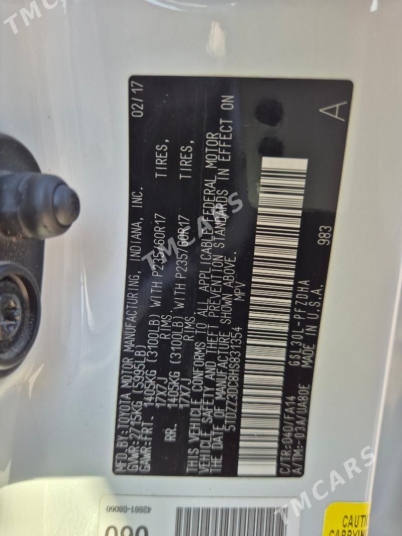 Toyota Sienna 2017 - 357 000 TMT - Gyzylarbat - img 3