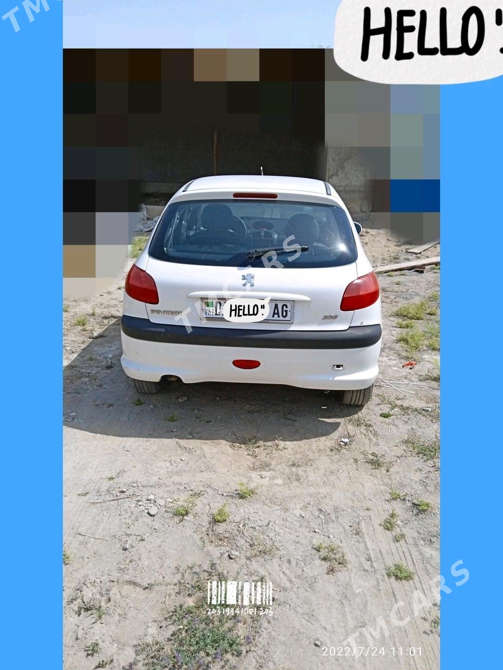 Peugeot 206 2008 - 84 000 TMT - Büzmeýin GRES - img 2