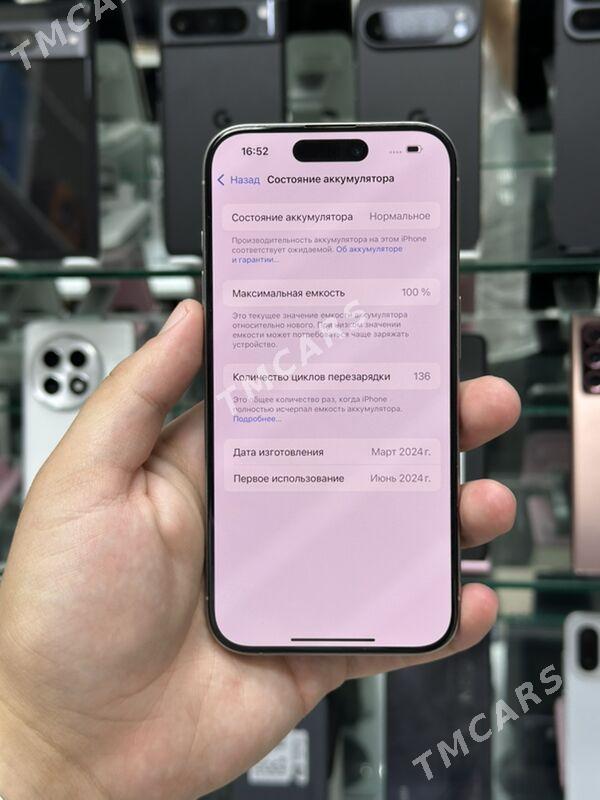 Ip 15pro 100% 2sim 128gb - Aşgabat - img 3