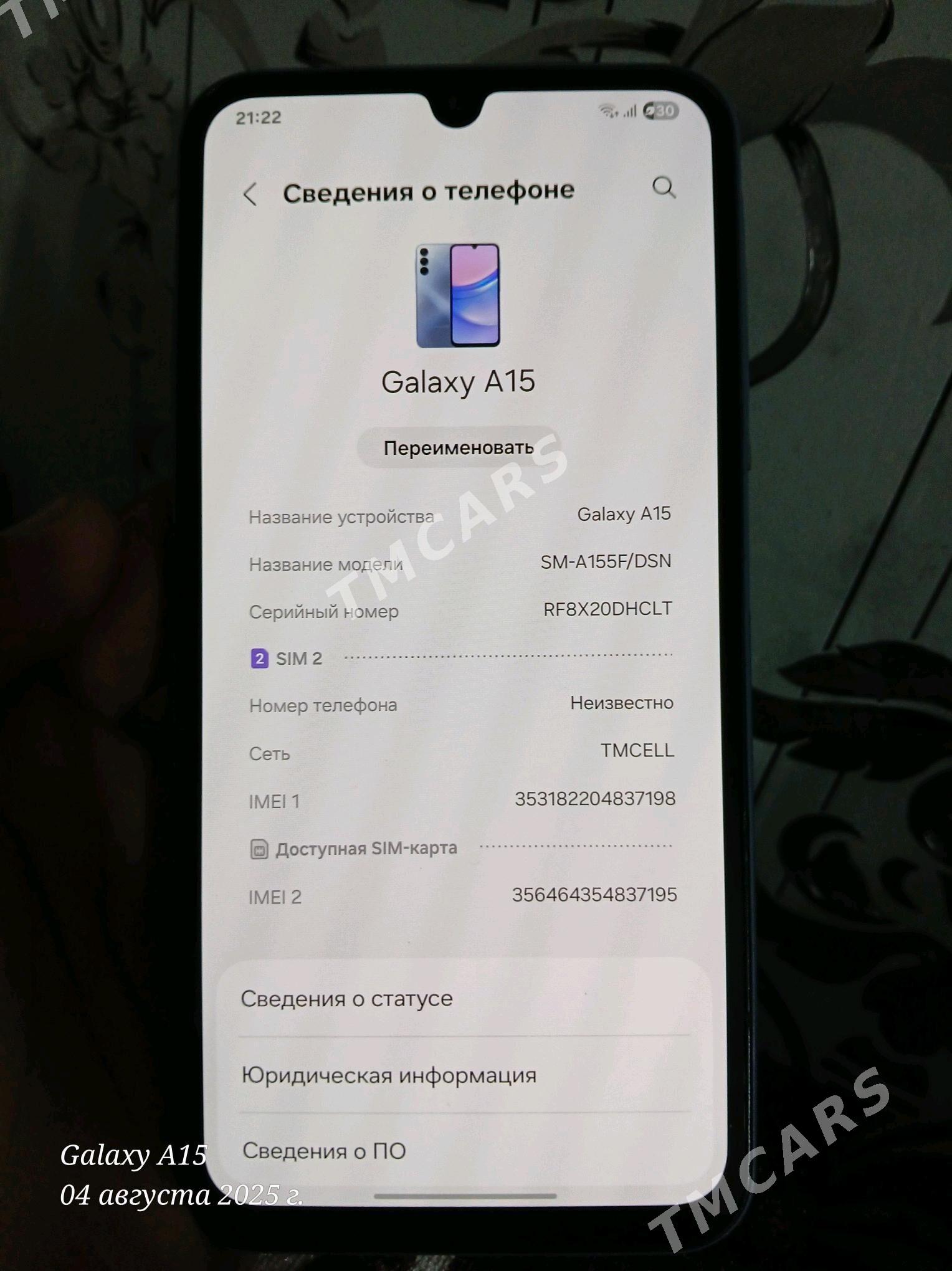 Samsung  A15 - Türkmenabat - img 3