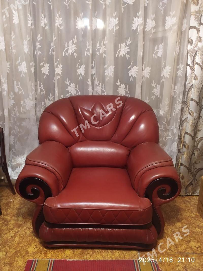 диван 2 кресла кожан - Türkmenabat - img 2