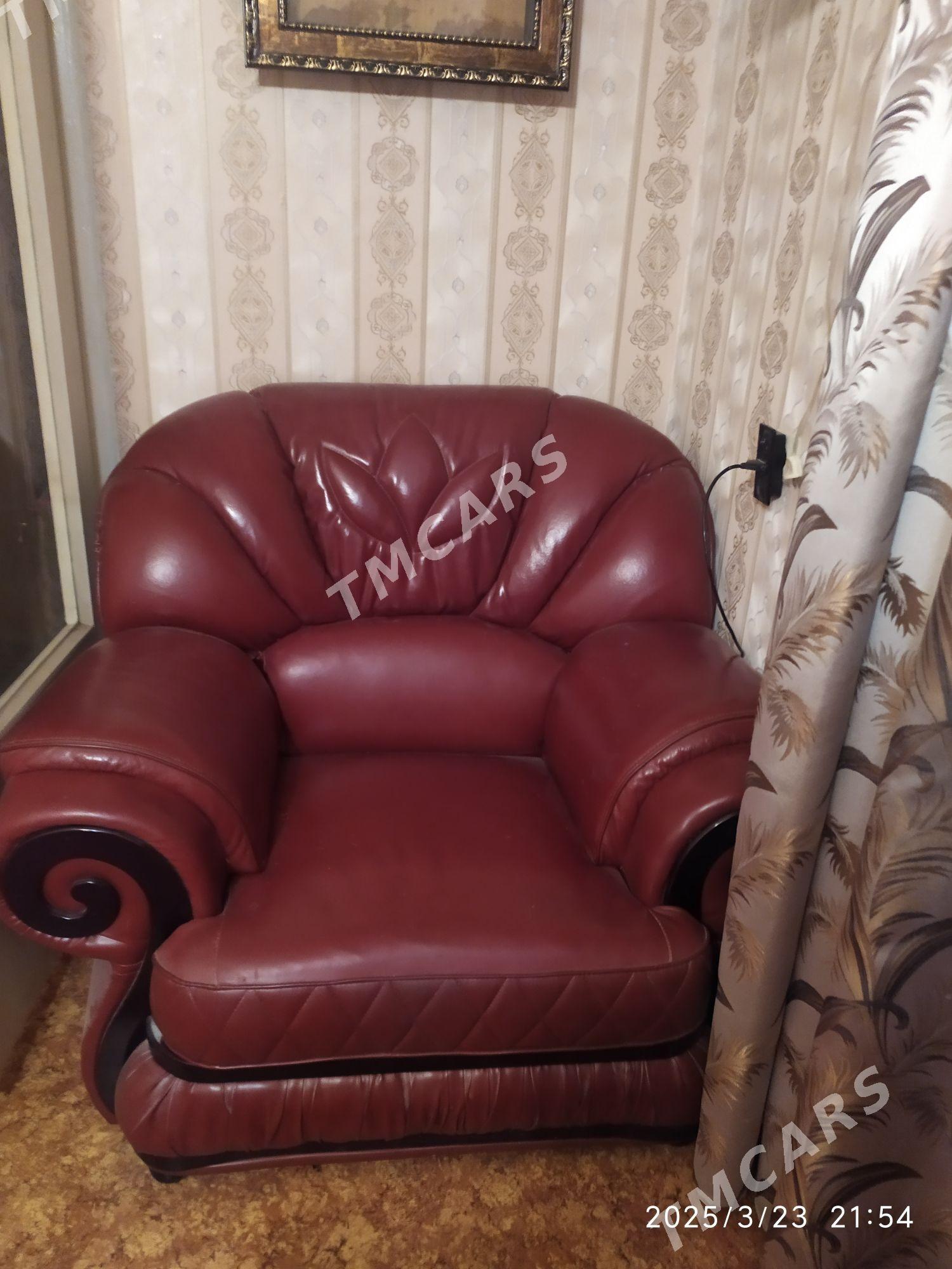 диван 2 кресла кожан - Türkmenabat - img 3