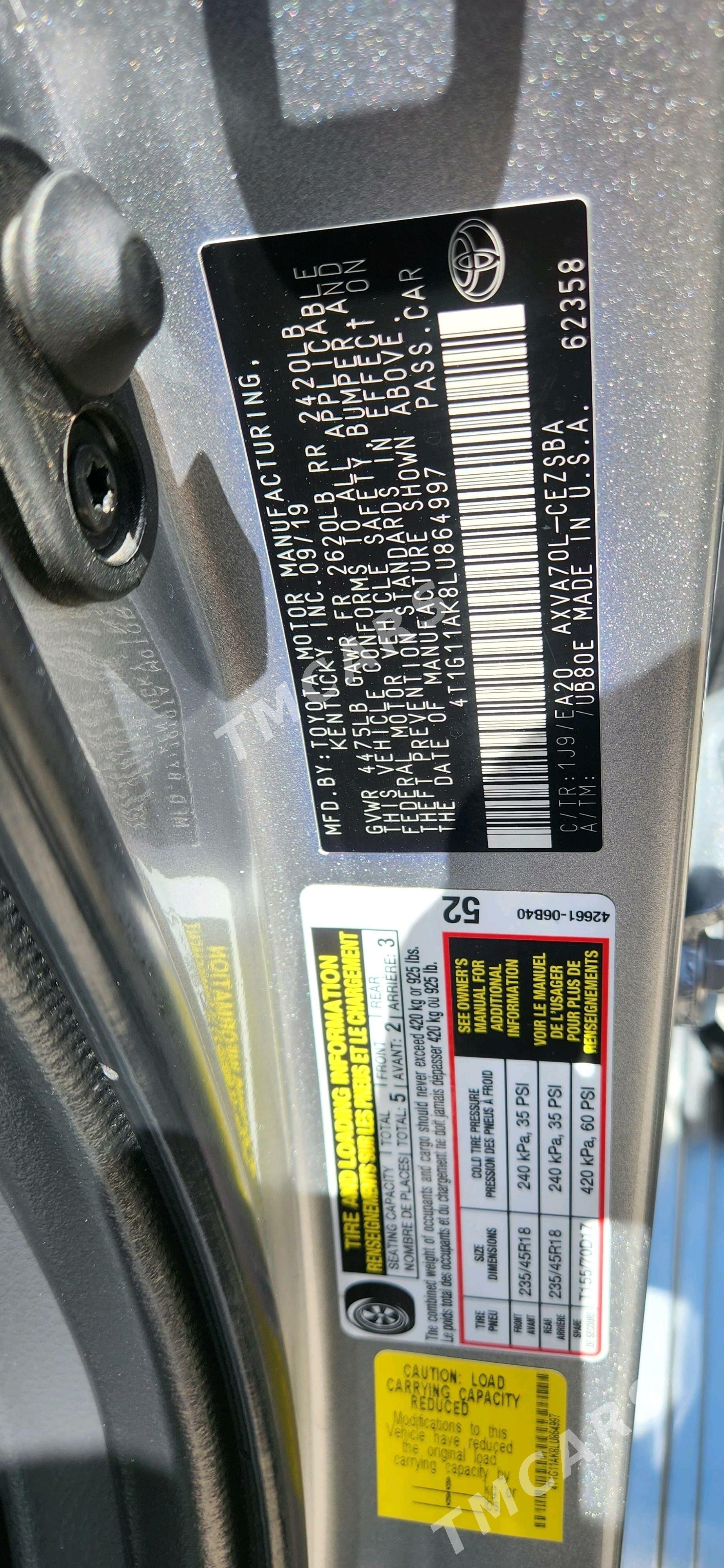 Toyota Camry 2019 - 285 000 TMT - Mary - img 6