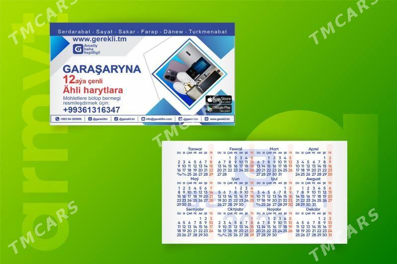 STIKER WIZITKA FLYER KATALOG - Ашхабад - img 3