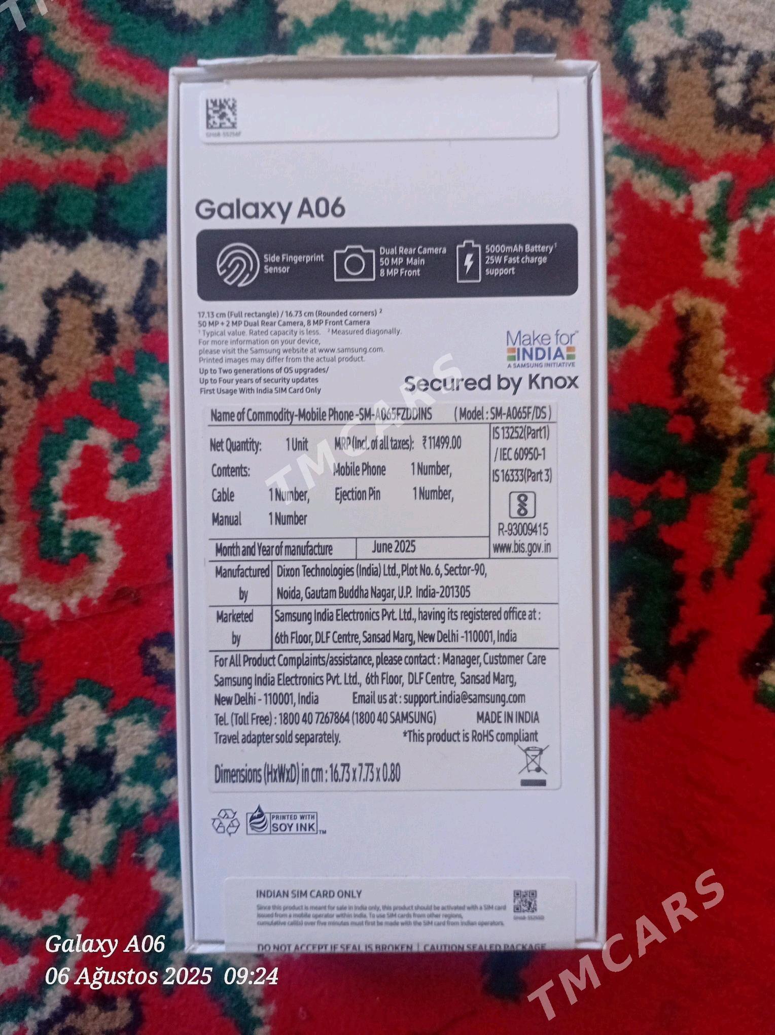 SAMSUNG A06 PAKET  GYSSAGLY - Tejen - img 2