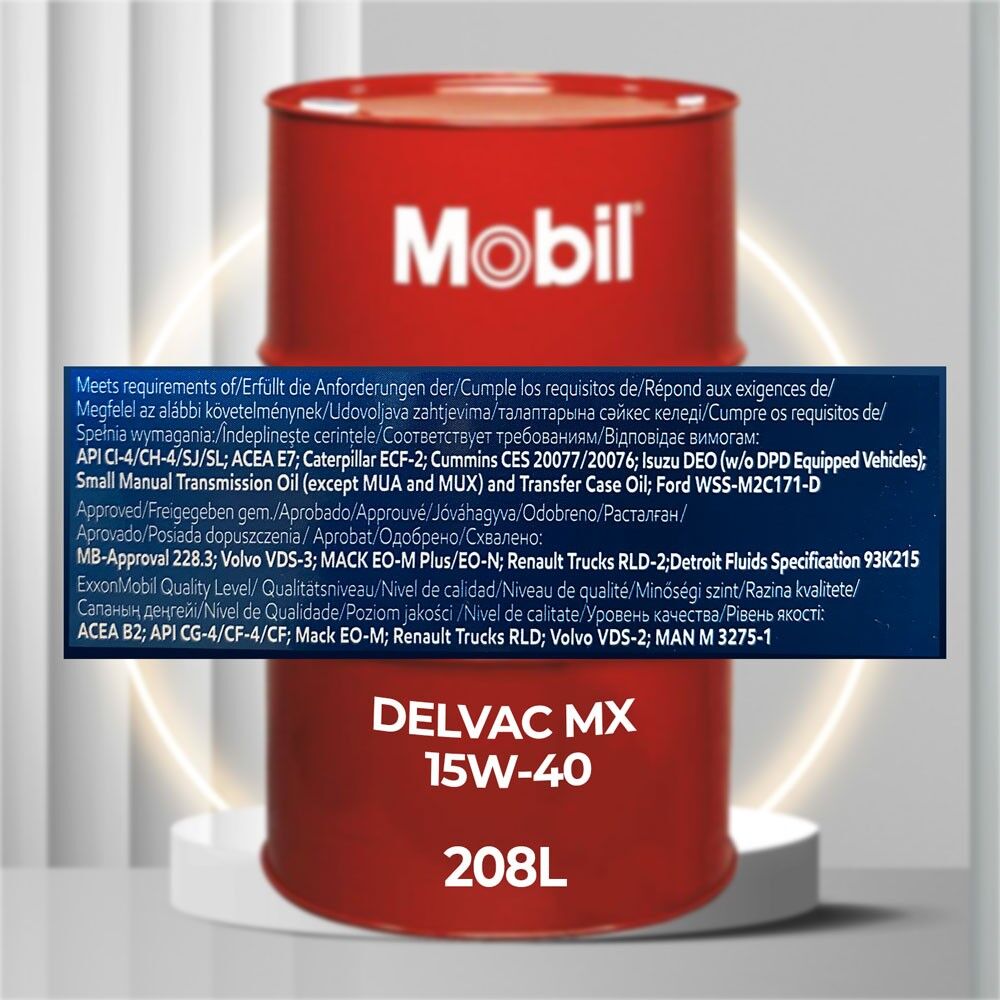 Mobil Delvac MX 15W40 208L 1 TMT - Ашхабад - img 2