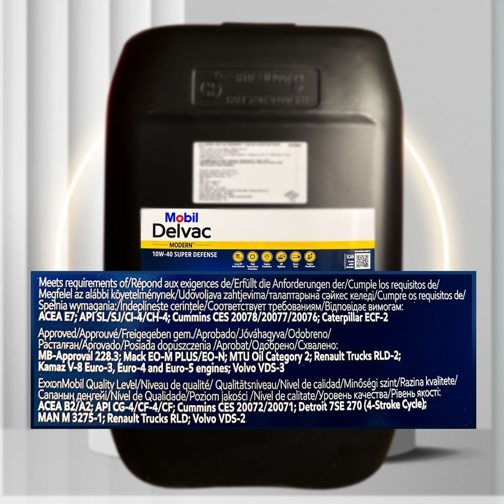 Mobil Delvac 10W40 SD - 20L 1 TMT - Ашхабад - img 2