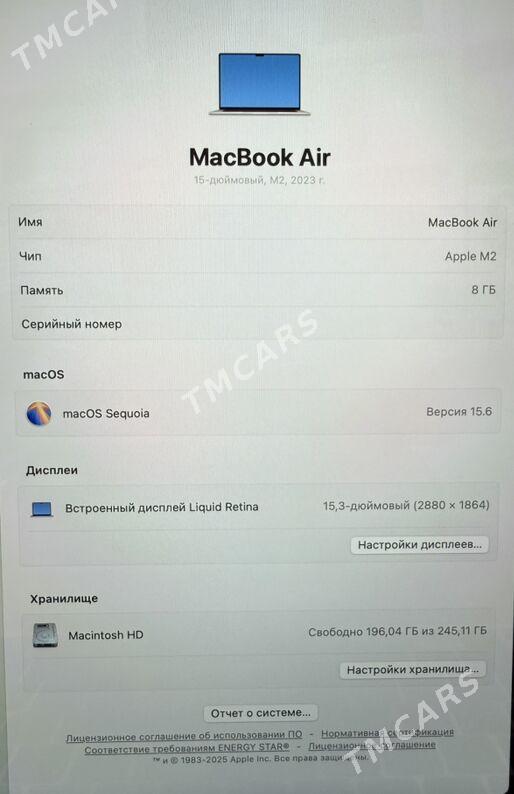 MacBook Air 15 M2 8/256GB - Ашхабад - img 2