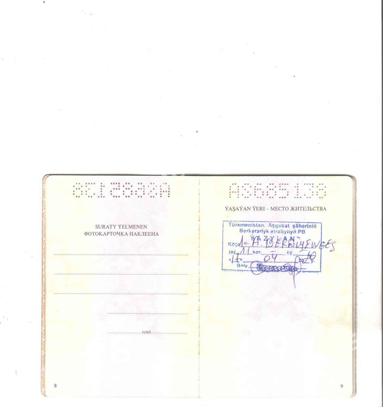 pasport dokument yitdi - Aşgabat - img 4