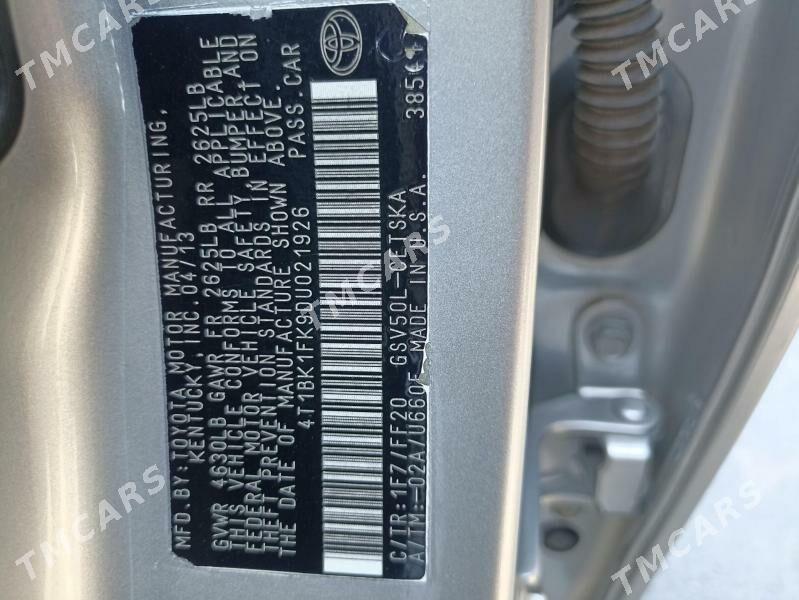 Toyota Camry 2013 - 245 000 TMT - Мары - img 3