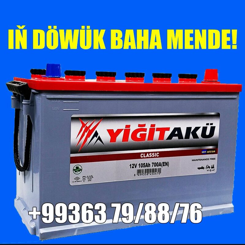 Akumulýator ÝIGITAKÜ🧿12V105AH 1 700 TMT - Ашхабад - img 1