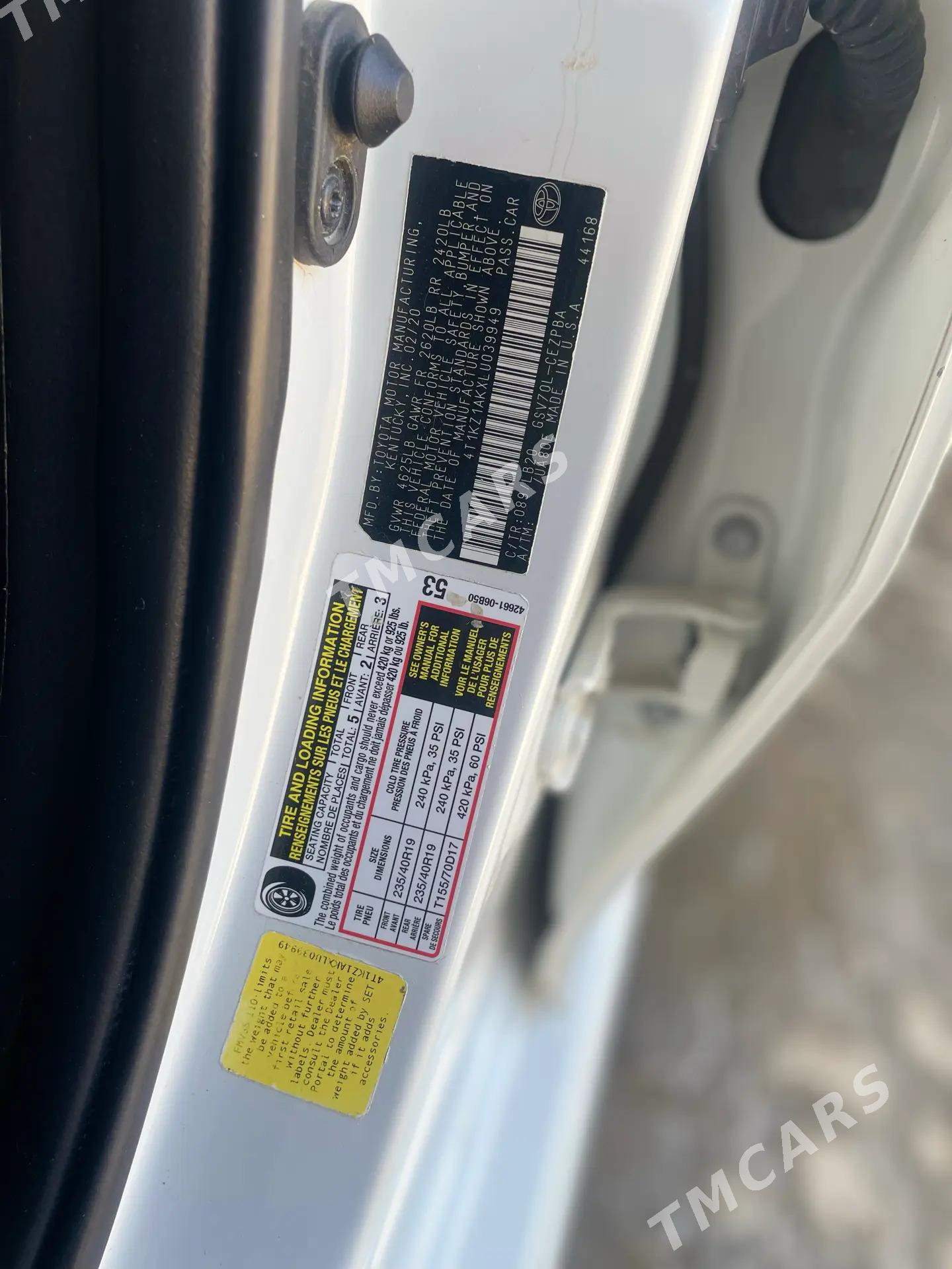 Toyota Camry 2020 - 240 000 TMT - Mary - img 7