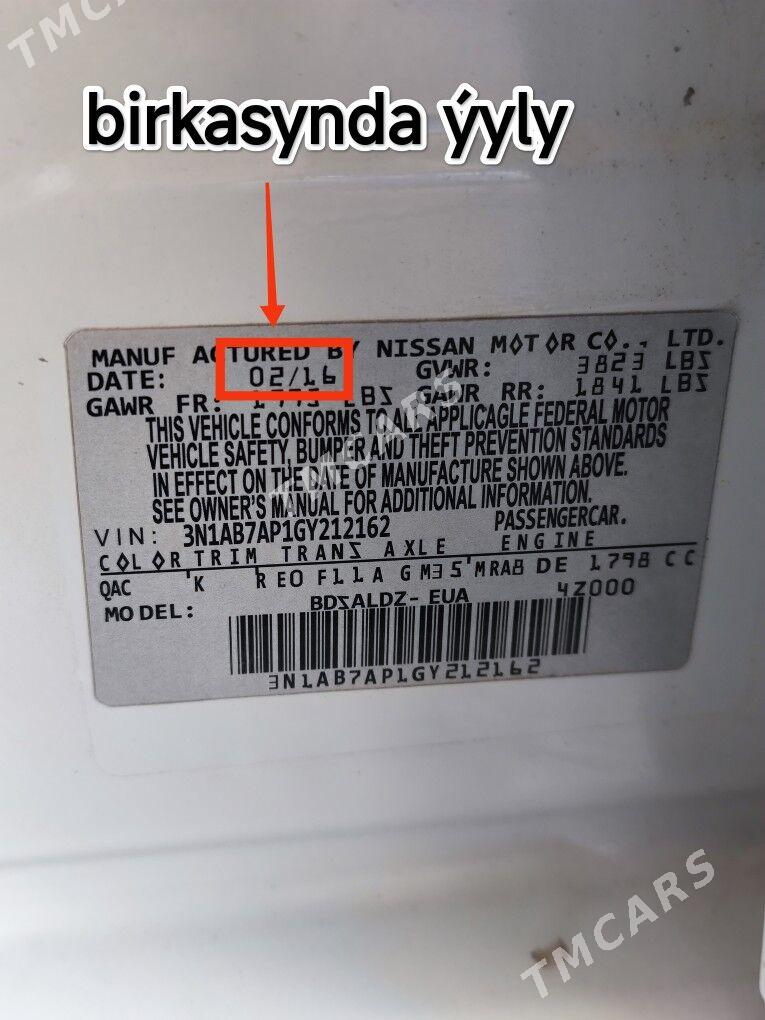 Nissan Sentra 2016 - 138 000 TMT - Aşgabat - img 8