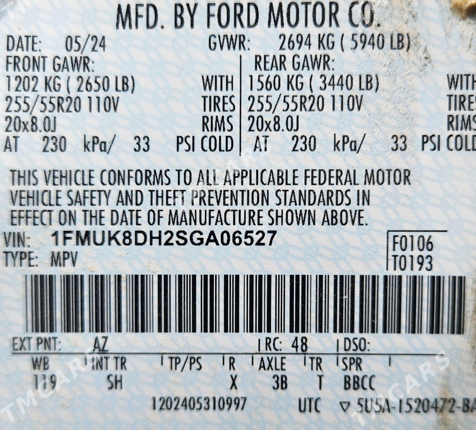 Ford Explorer 2024 - 820 000 TMT - Aşgabat - img 10
