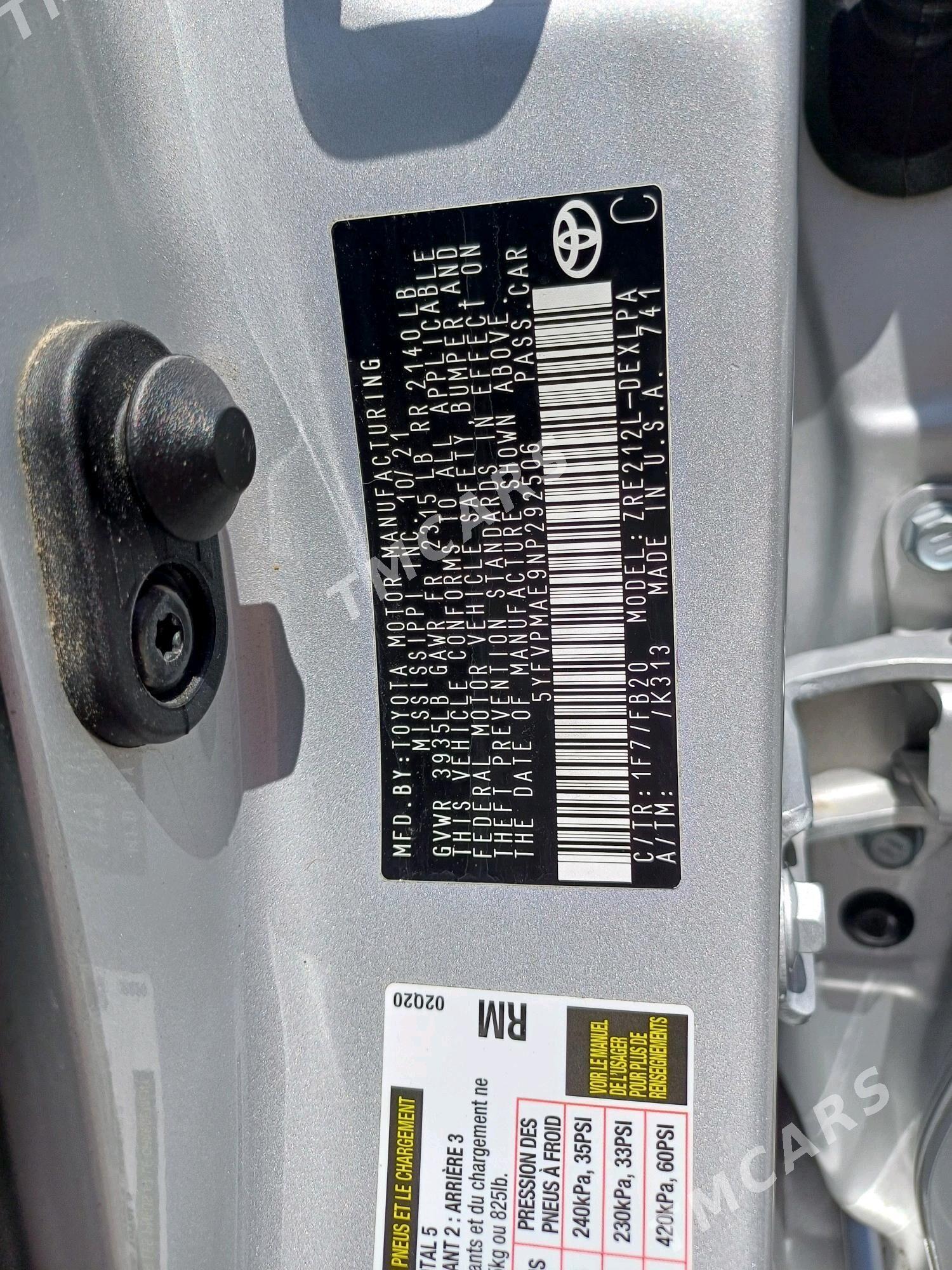 Toyota Corolla 2022 - 259 000 TMT - Балканабат - img 8