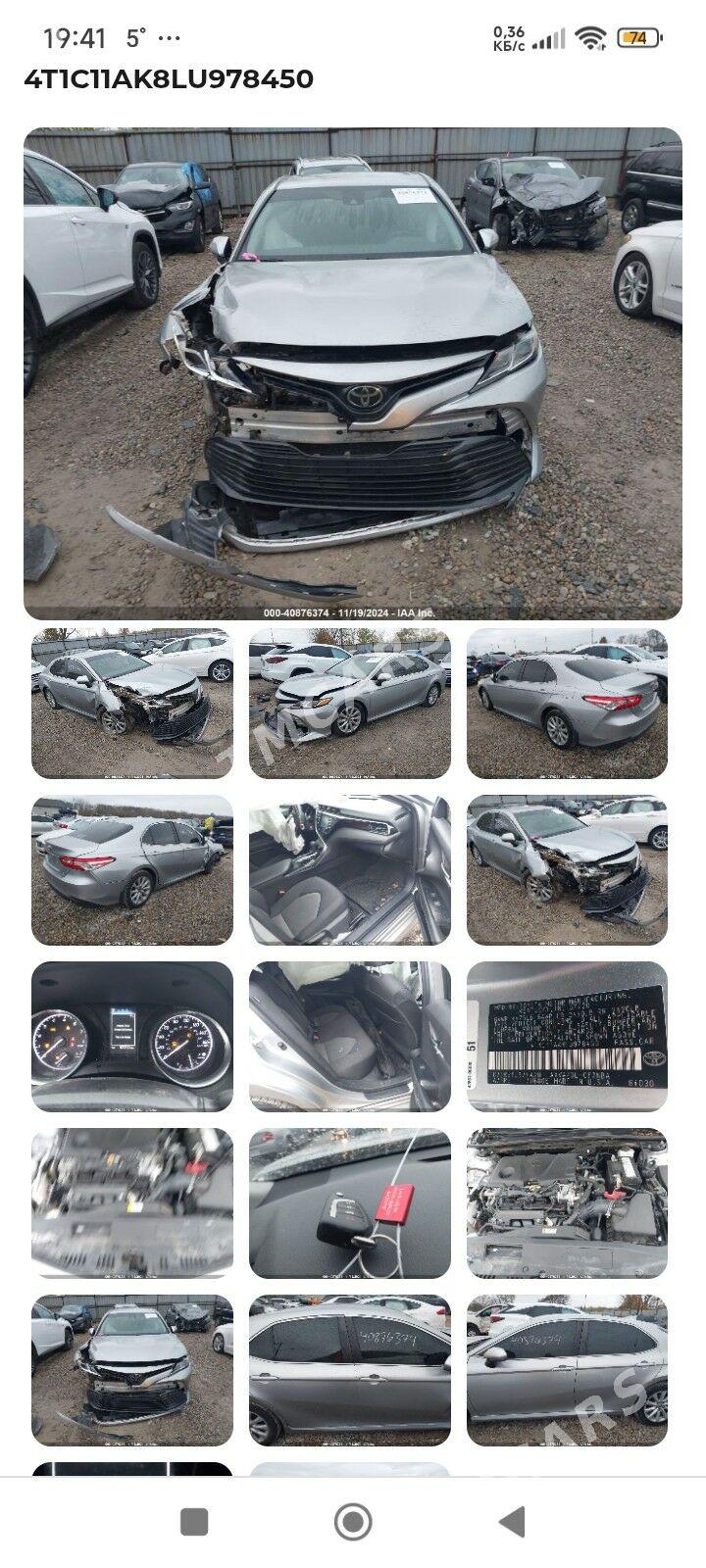 Toyota Camry 2020 - 285 000 TMT - Ёлётен - img 4