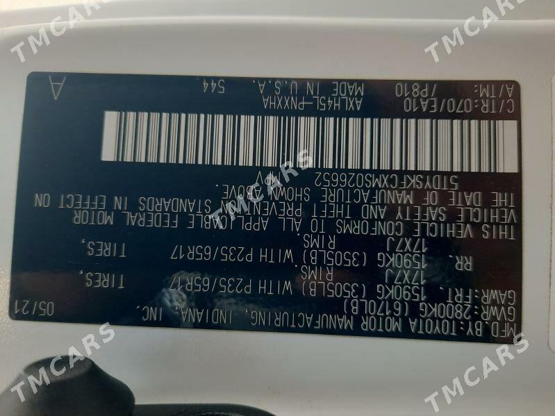 Toyota Sienna 2021 - 520 000 TMT - Мары - img 6