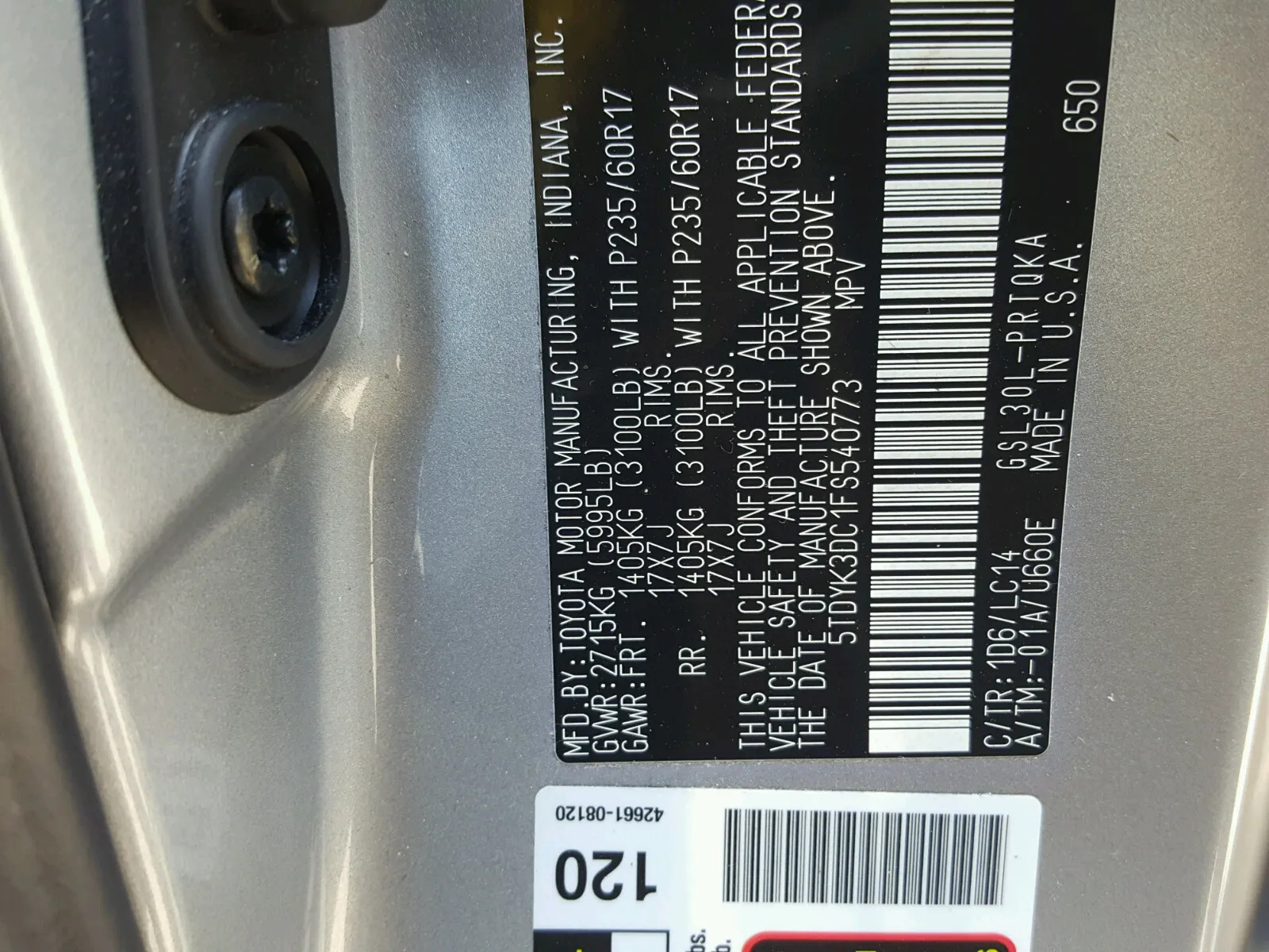 Toyota Sienna 2015 - 360 000 TMT - Baýramaly - img 9