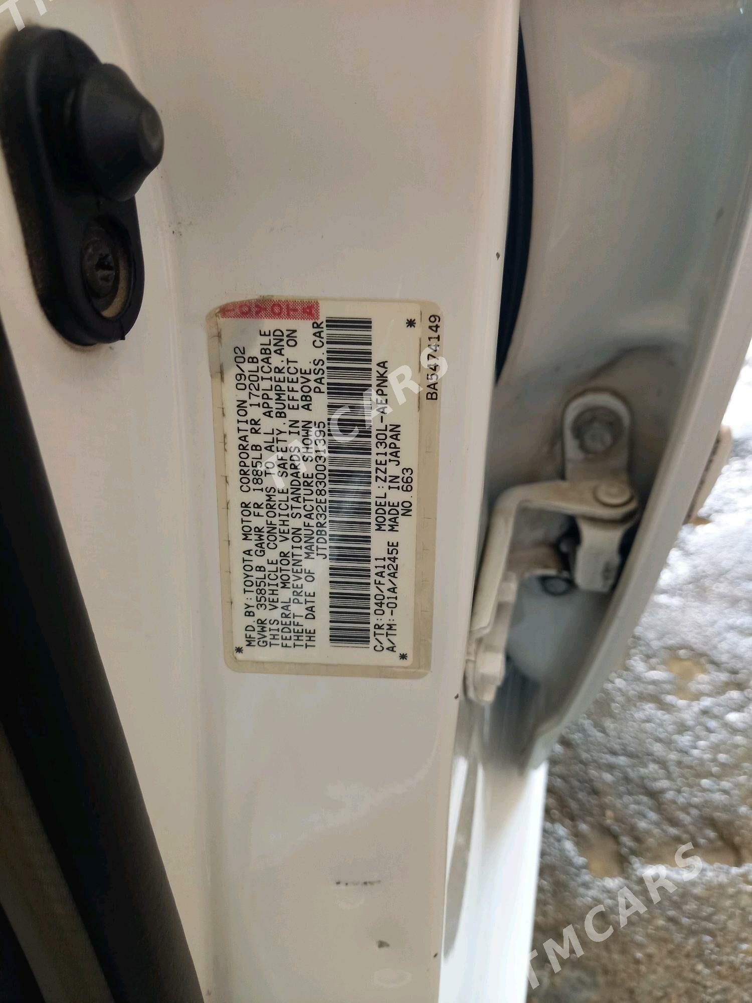 Toyota Corolla 2002 - 125 000 TMT - Туркменбаши - img 2