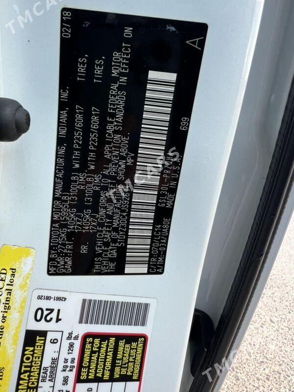 Toyota Sienna 2018 - 455 000 TMT - Mary - img 8