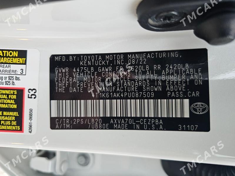 Toyota Camry 2023 - 385 000 TMT - Ашхабад - img 5