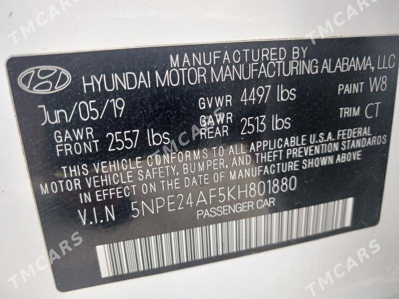 Hyundai Sonata 2019 - 215 000 TMT - Мир 4 - img 6