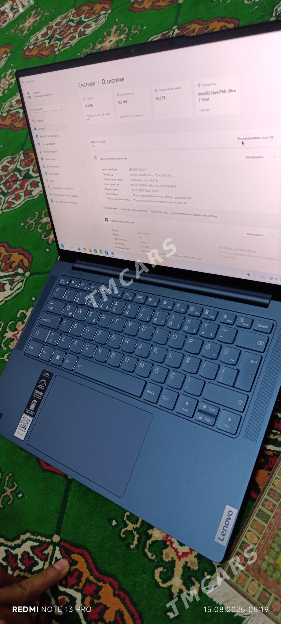 lenova yoga pro 7i ultra book - Ашхабад - img 1