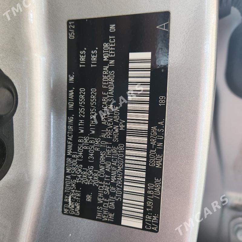 Toyota Highlander 2021 - 560 000 TMT - Mary - img 5