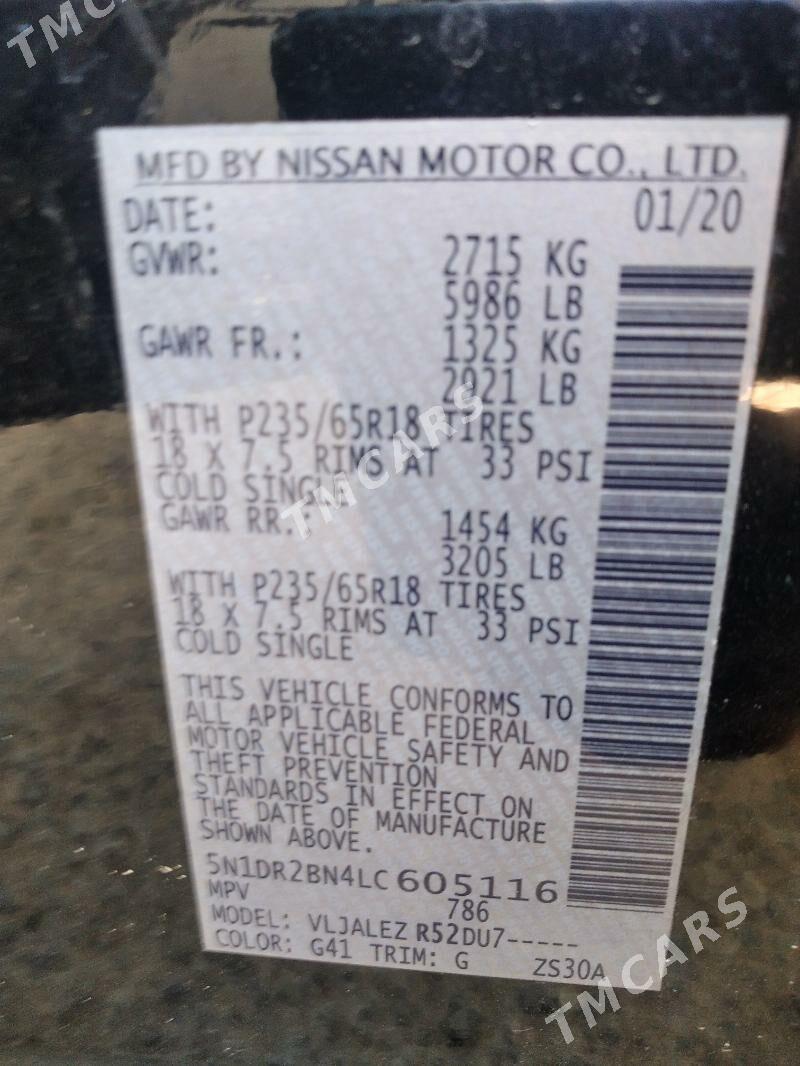 Nissan Pathfinder 2020 - 220 000 TMT - Aşgabat - img 7